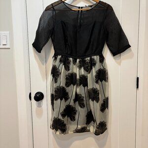 Orla Kiely Giant Wildflower Organza Special Occasion Dress, Size 4